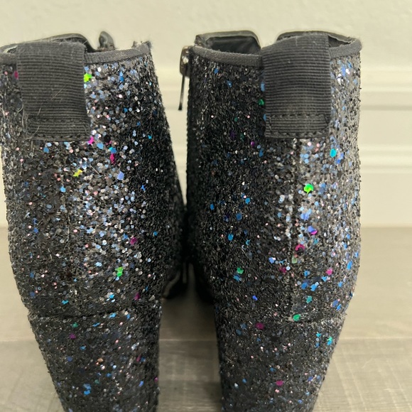 Boden Blue Sparkle Ankle Boot Size 38/ US 7 - Picture 7 of 12